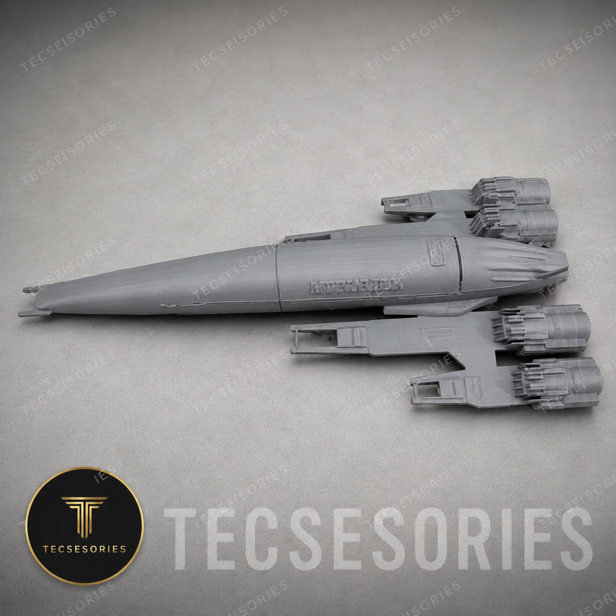 Mass Effect Normandy SR-2 15in Grey 3D Printed Ship Display Model
