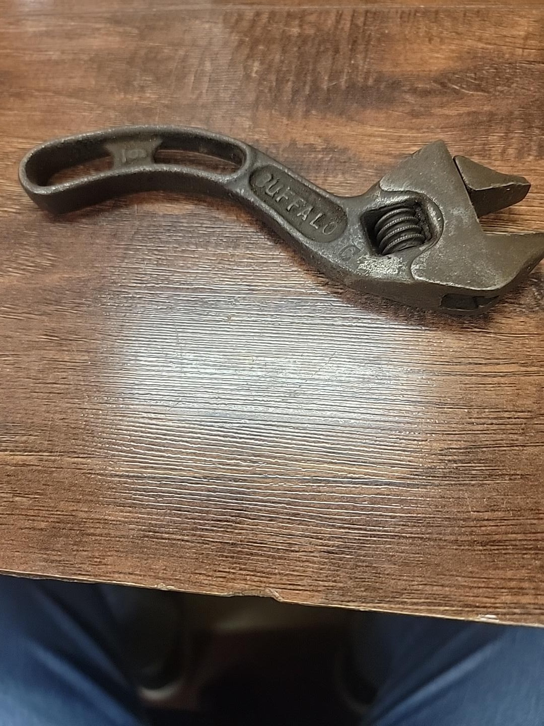 Vintage Barcalo Buffalo No. 6 Adjustable Wrench USA Cast Steel Antique Mechanic Vintage Barcalo Buffalo No. 6 Adjustable Wrench USA Cast Steel Antique Mechanic