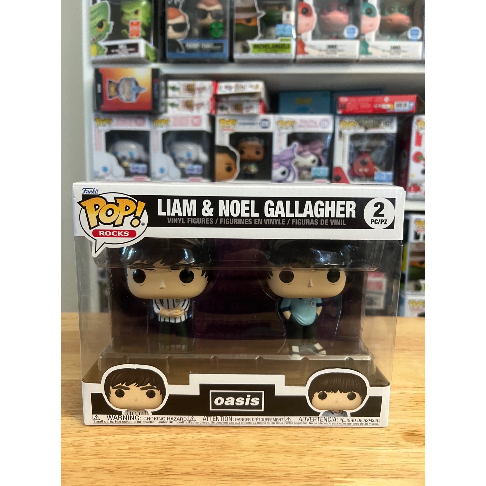 NEW IN HAND Liam & Noel Gallagher Oasis Funko Pop 2-Pack Rocks Music Vinyl Toy