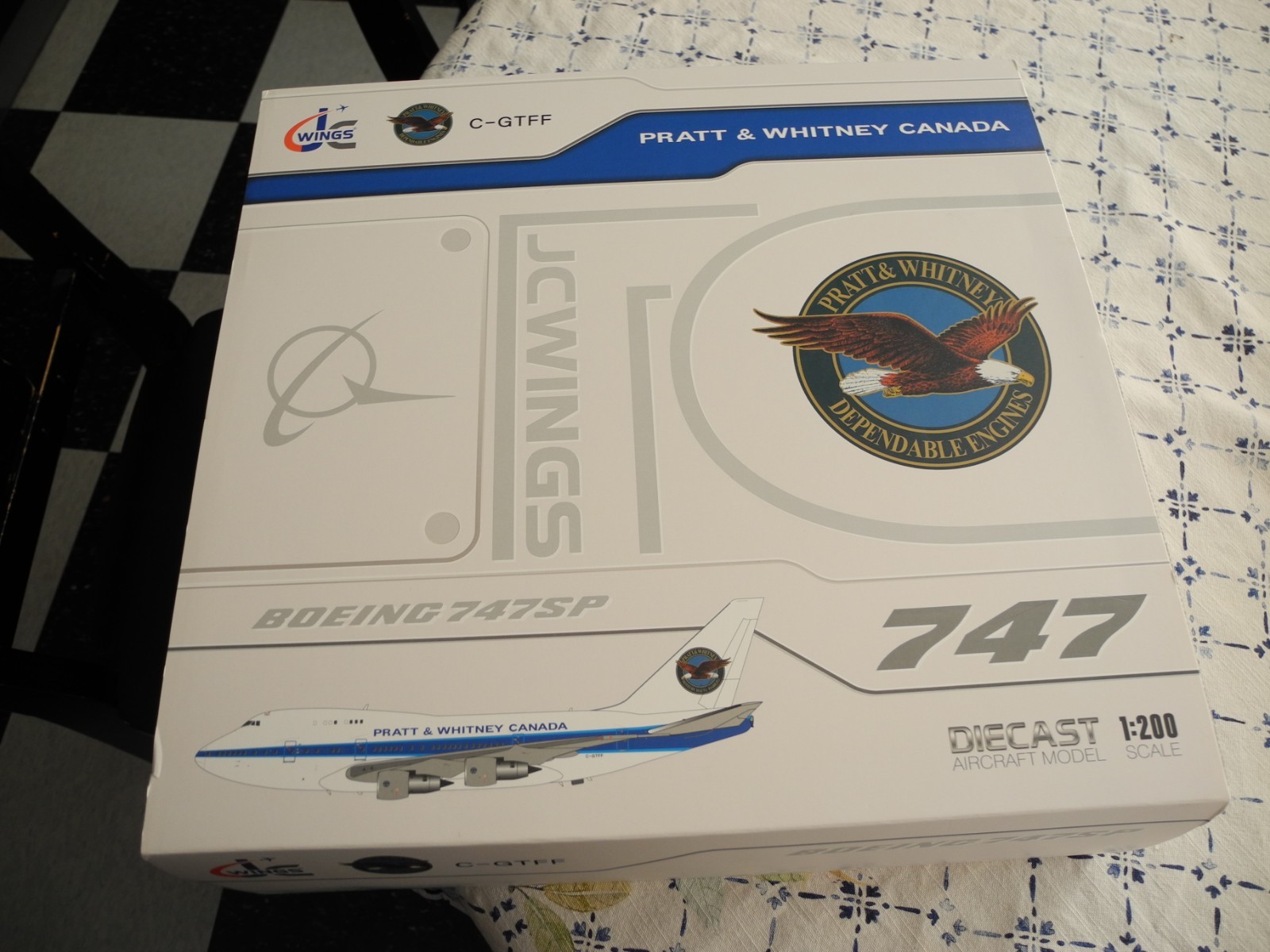 Ultra RARE JC Wings / Inflight PRATT & Whitney 747 TEST JET, 1:200, WOW