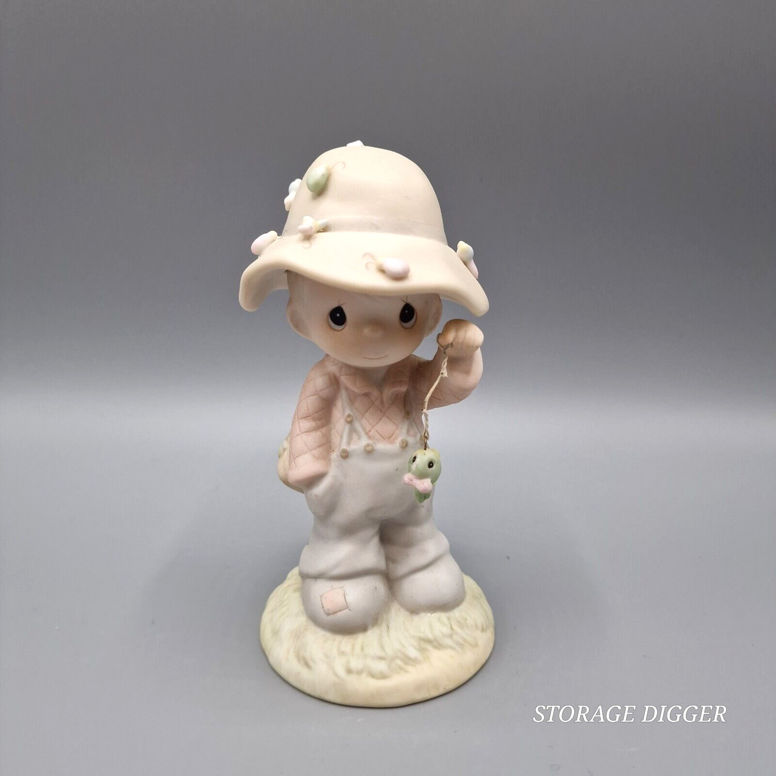 VTG 1986 Samuel J. Butcher Precious Moments Porcelain Figurine 5.5 VTG 1986 Samuel J. Butcher Precious Moments Porcelain Figurine 5.5