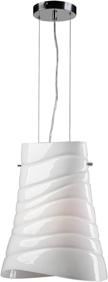 New 70057 PC Pendant Light Mandy Collection Adjustable Glass & Chrome Fast Ship