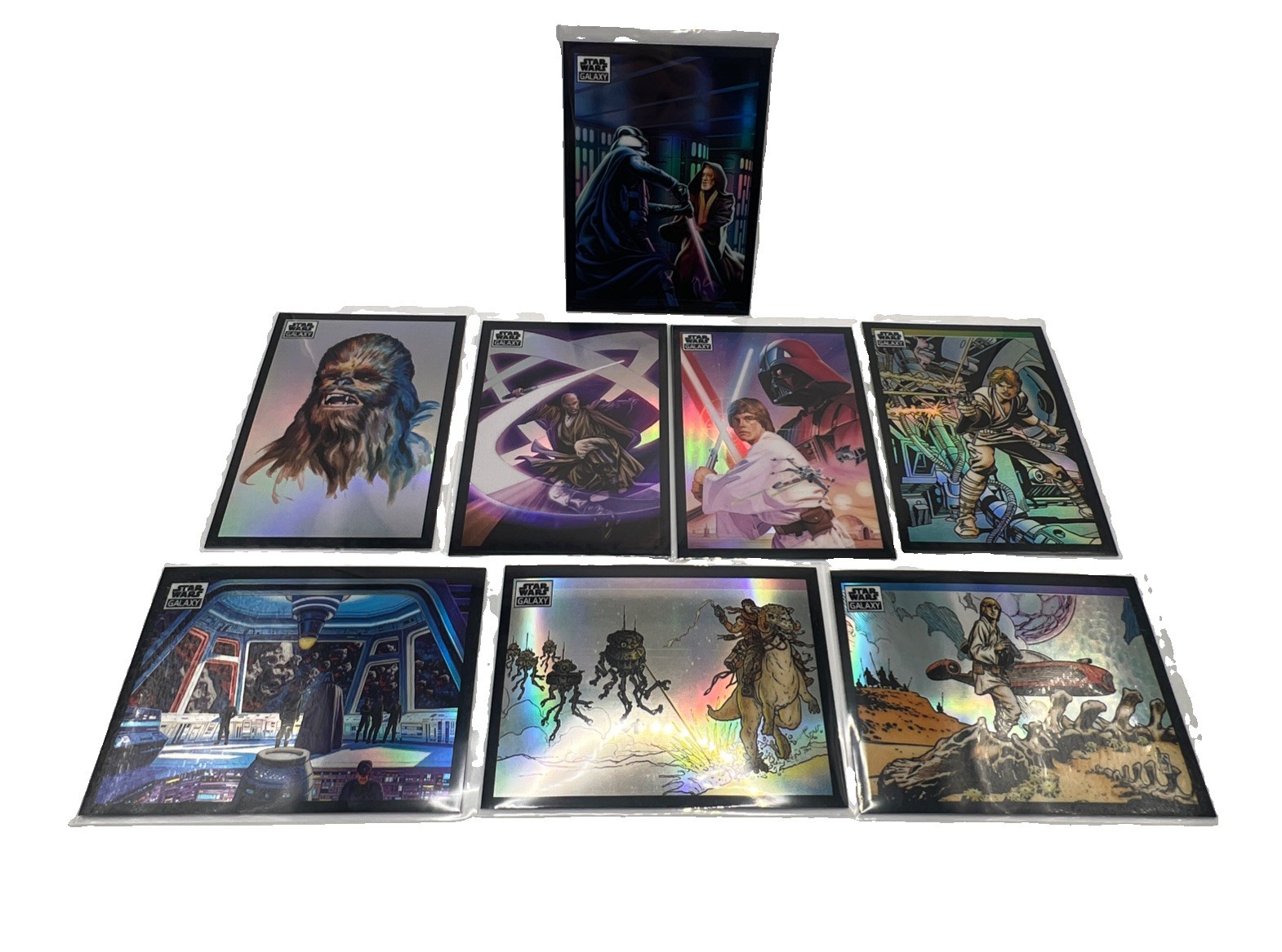 2022 Topps Chrome Star Wars Galaxy Refractor Lot (8 Cards)