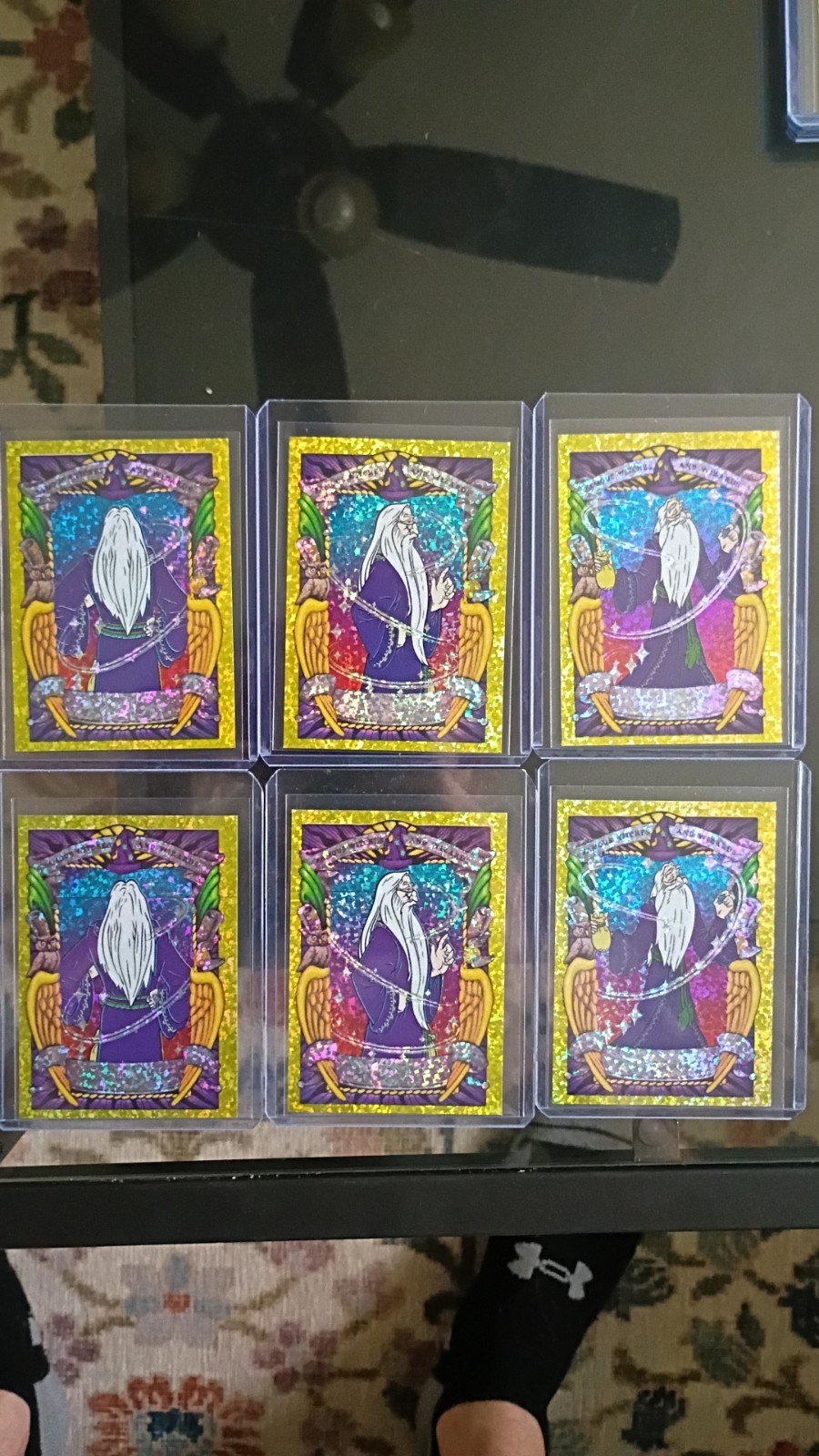 2001 Panini Harry Potter Classic Illustrated Dumbledore Lot #58 RCROOKIE Sparkle