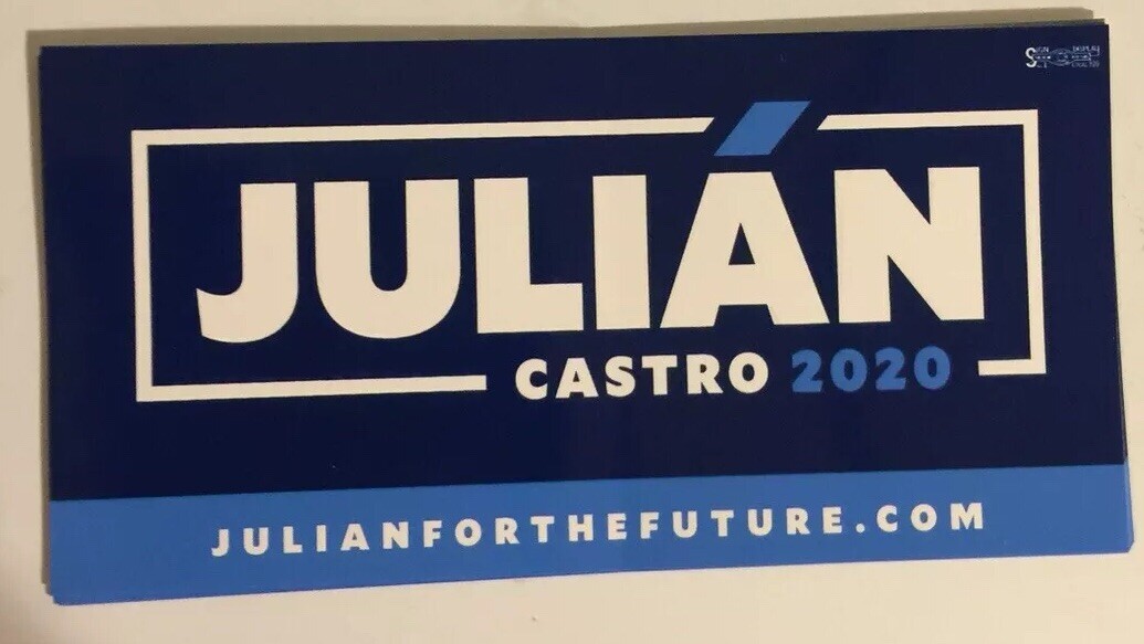JULIAN CASTRO for President 2020 Democrat Official Campaign Bumper Sticker