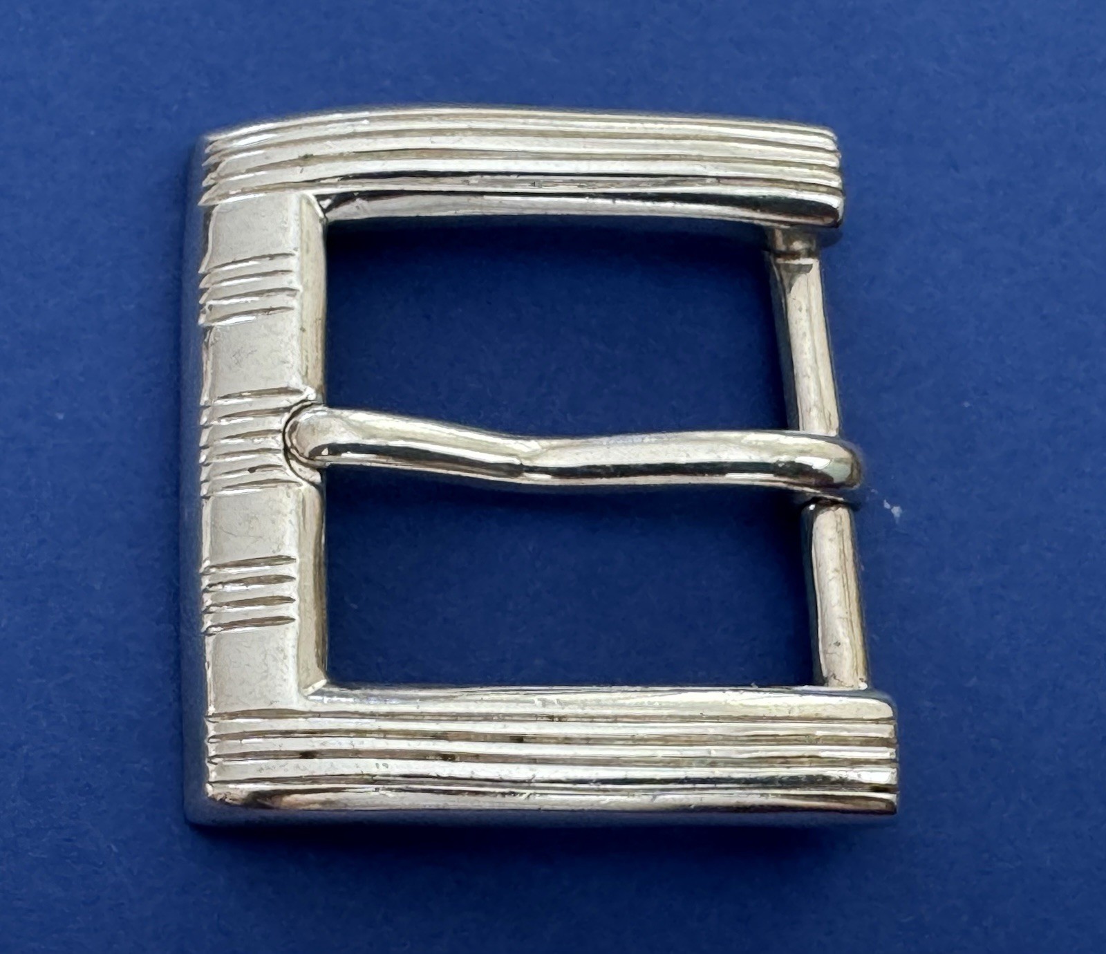 VTG 1”Fit Classy Premium Unbranded Square 925 Sterling Silver Ranger Belt Buckle