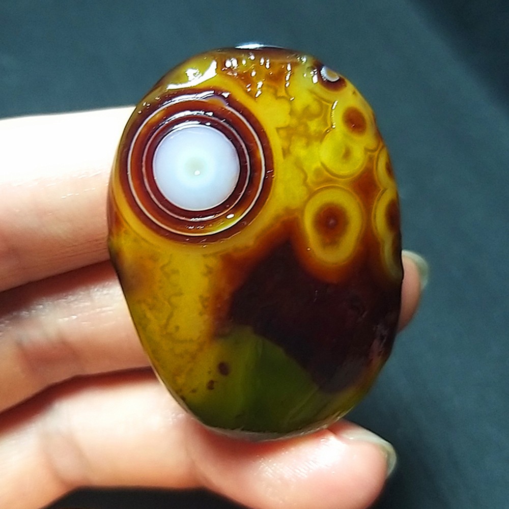 Rare  28G Natural Gobi Agate Eyes Agate/stone Madagascar A196