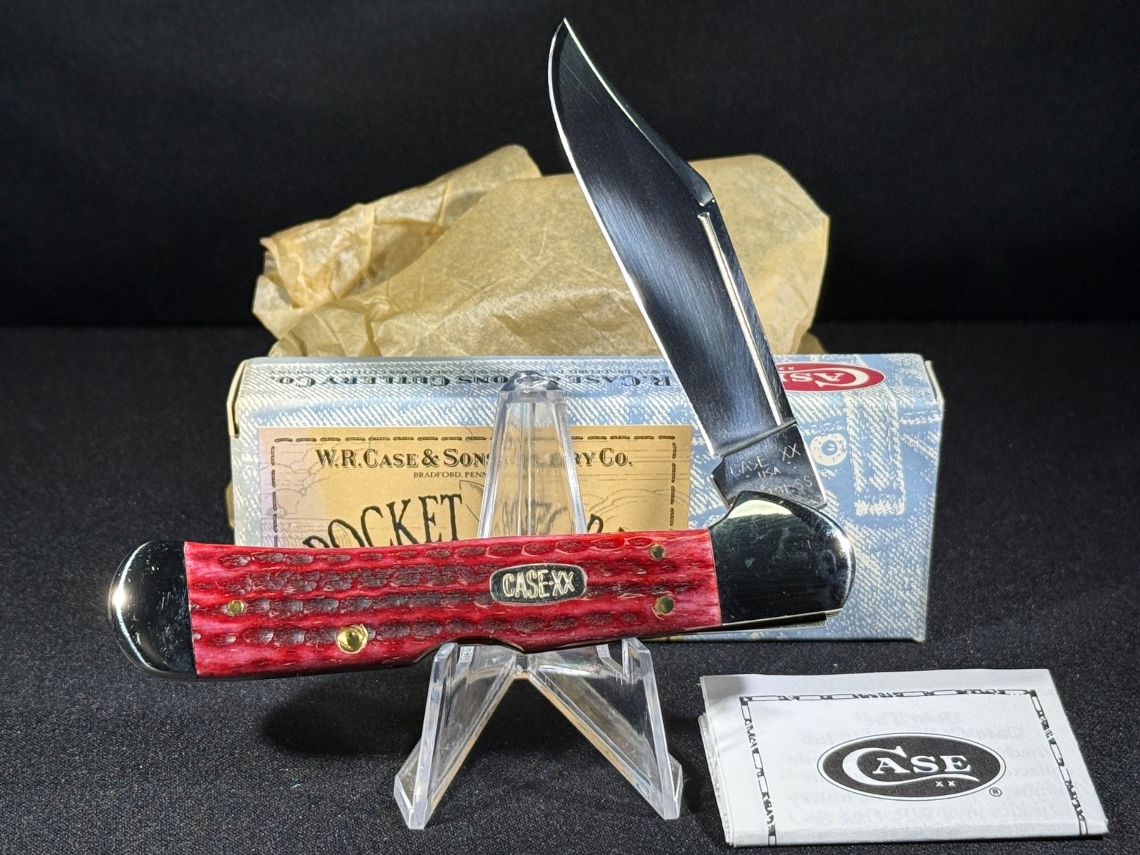 1997 CASE XX (#61549) POCKET WORN RED BONE \