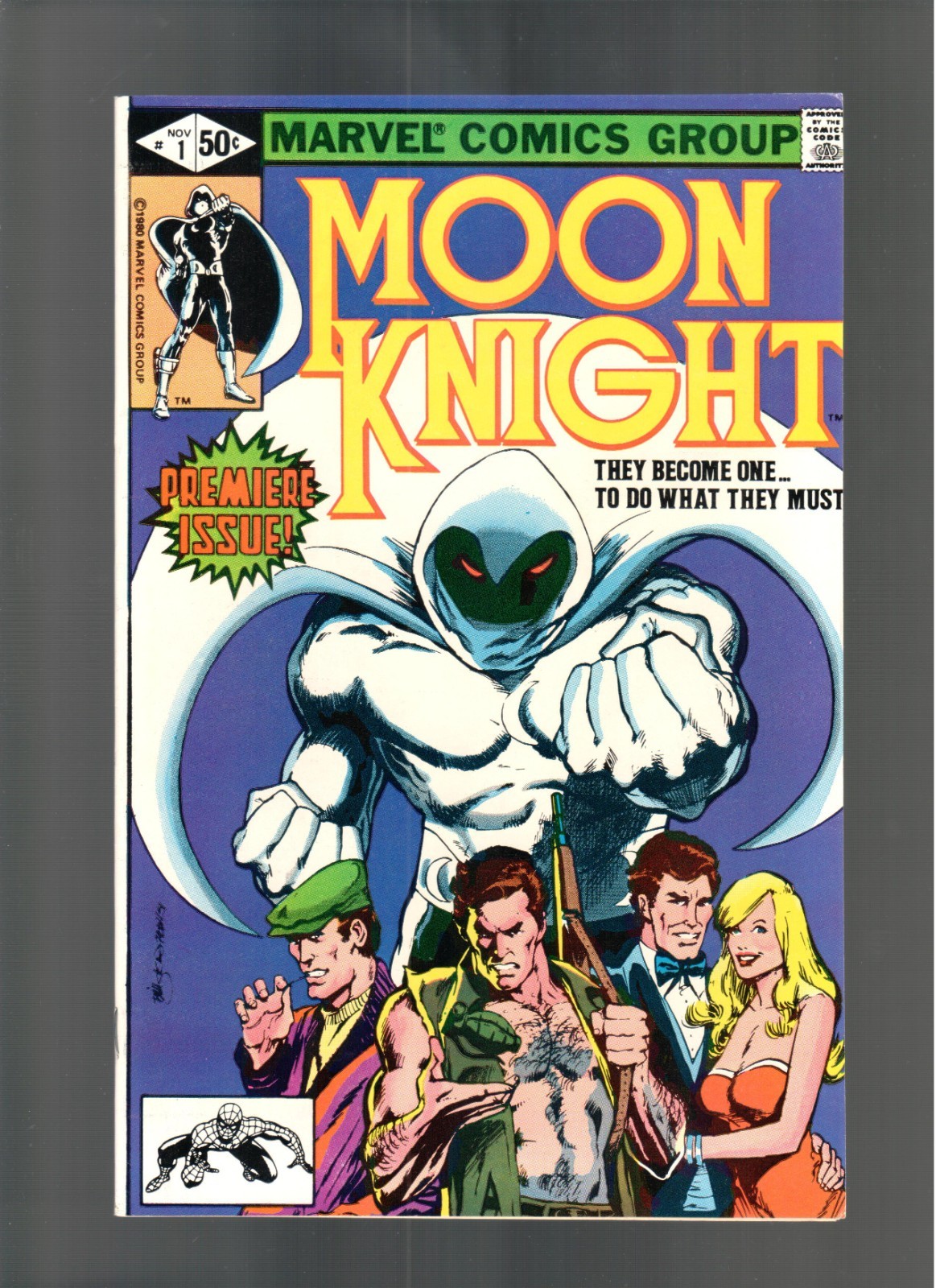 MOON KNIGHT # 1 ( 1980 ) PREMIERE ISSUE MARVEL COMICS SHARP COPY