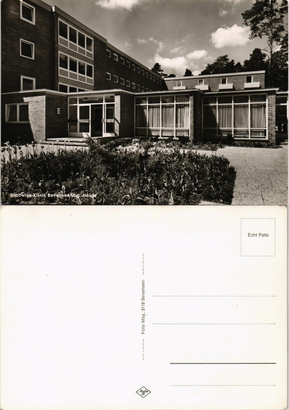 Postcard Bad Bevensen Diabetes Clinic Specialist Clinic 1960