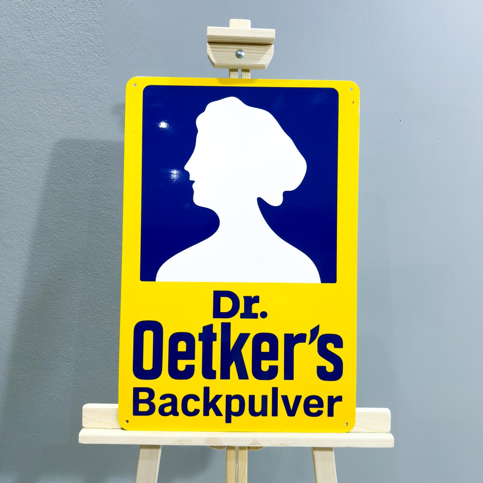 Dr. Oetker Backpulver Vintage Heavy Metal Sign – 40x60 cm (15.7” × 23.6”)