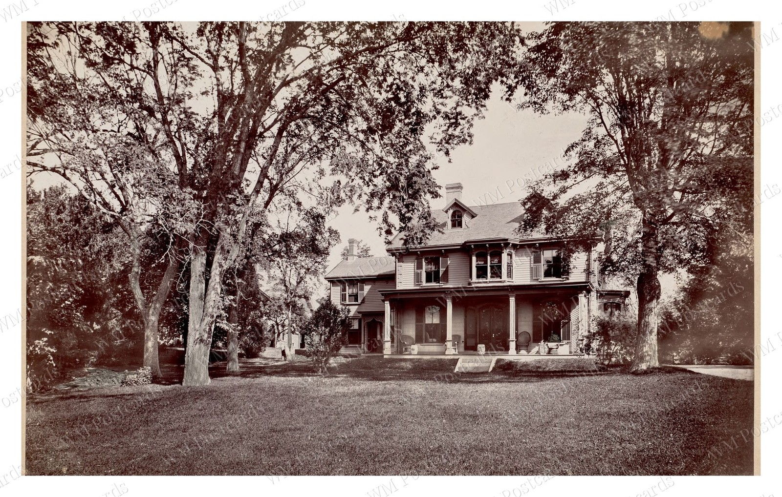 Boston Massachusetts 1880s Ellicott House Franklin Park Standard Postcard Boston Massachusetts 1880s Ellicott House Franklin Park Standard Postcard