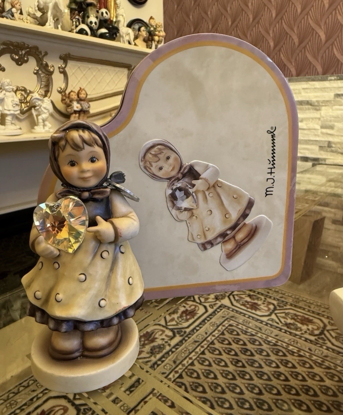 Rare Hummel Figurine Working Pattern Hum 856 Meisterstuck FM8 Swarovski Rare