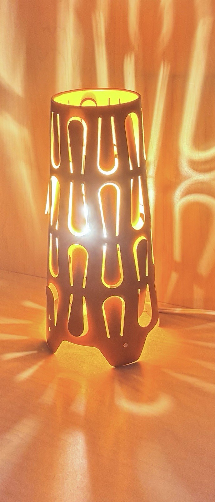 RARE Vintage IKEA Kajuta Metal Table Lamp Y2K 90s Orange Nice Decor Office