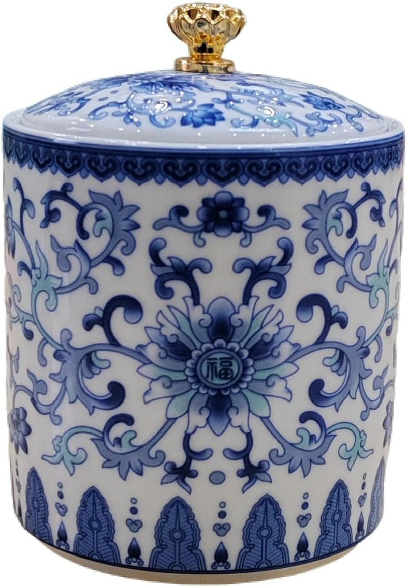 Small Vintage Blue and White Porcelain Salt Cellar with Lid Ceramic Salt Holder Small Vintage Blue and White Porcelain Salt Cellar with Lid Ceramic Salt Holder