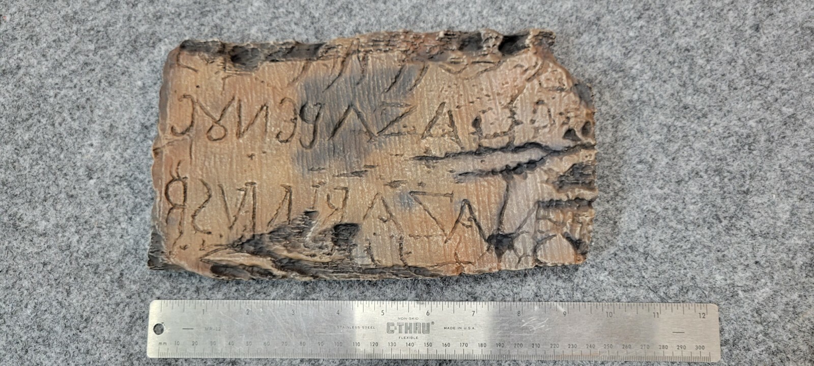 Titulus Crucis Fragment Plaque Historical Archeology Sculpture