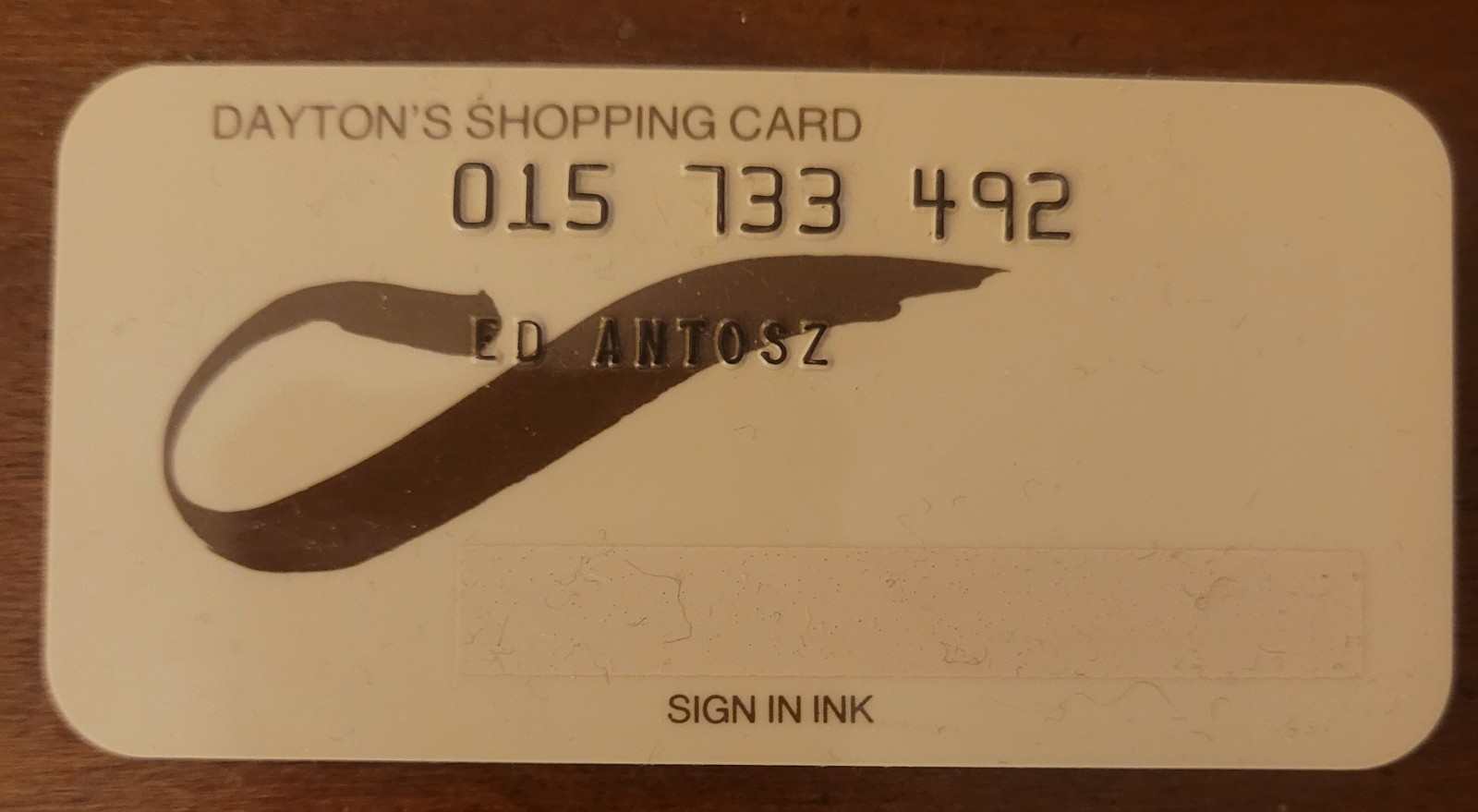 Vintage Dayton's Department Store Credit Charge Card