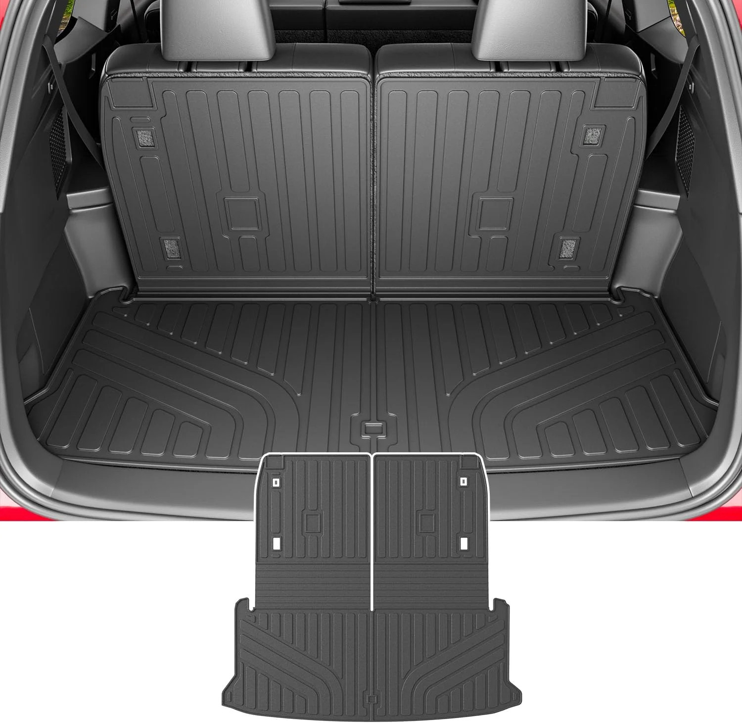 powoq 6&7 Seats Cargo Mat Compatible with 2024-2026 Lexus TX350 TX500H TX550H+ C