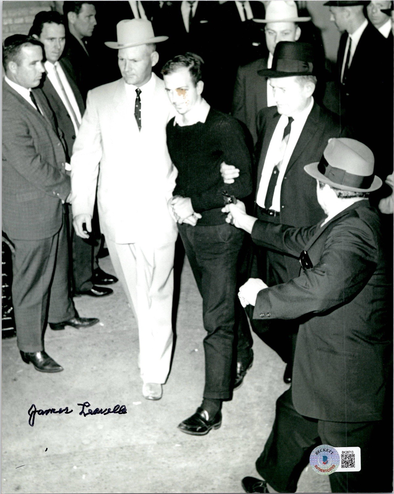 JAMES LEAVELLE SIGNED AUTOGRAPH 8X10 PHOTO JFK LEE HARVEY OSWALD BECKETT BAS COA