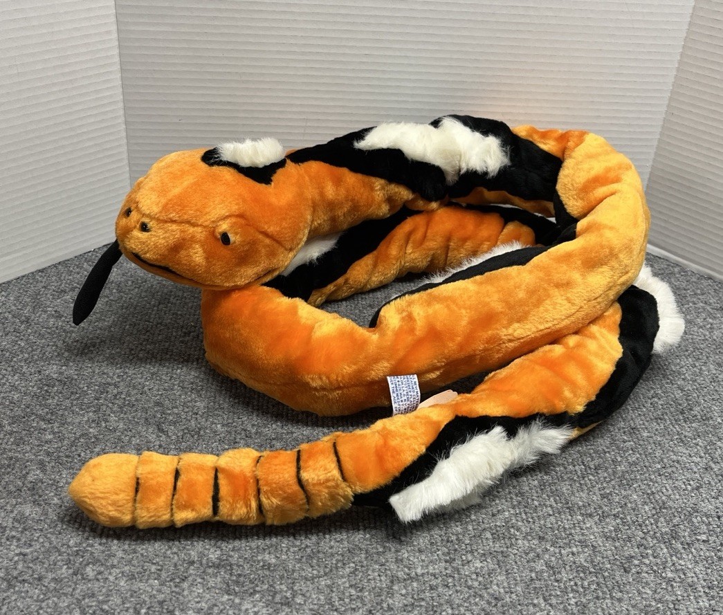 Vintage BJ Toys Orange Snake 76\