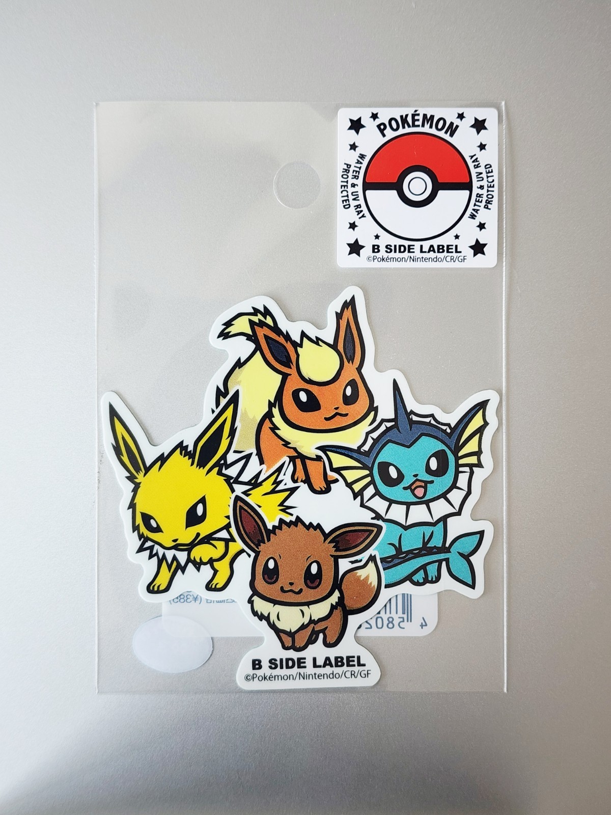Eevee Evolutions Pokemon Sticker B-SIDE LABEL | Made in Japan | Waterproof & UV