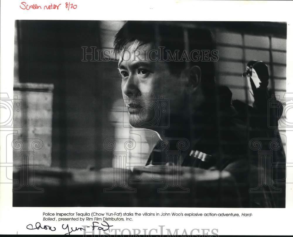 Press Photo Chow Yun Fat stars in a scene from the action film, \