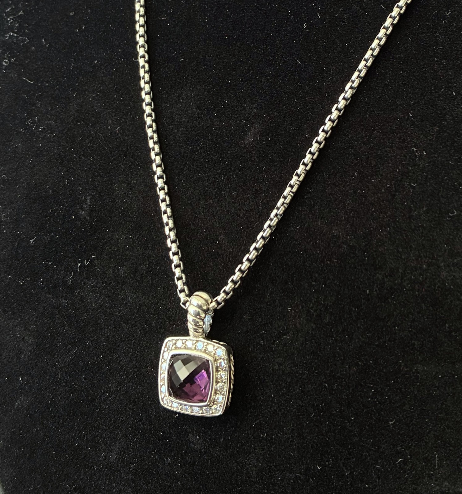 Women's David Yurman Amethyst Albion Enhancer with 18
