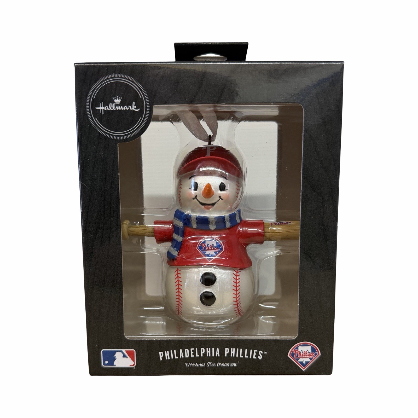 Hallmark Philadelphia Phillies MLB Baseball Snowman Christmas Ornament