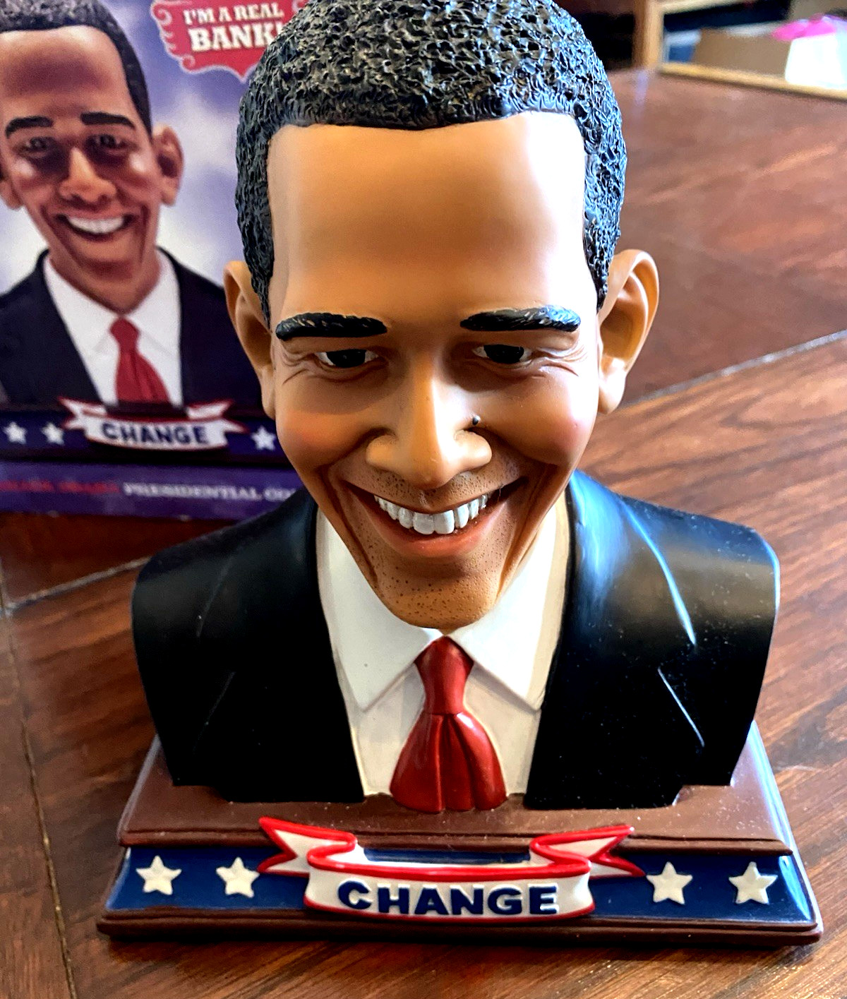 Limited Edition Collector Series, Barack Obama presidential coin bank 2009 w box