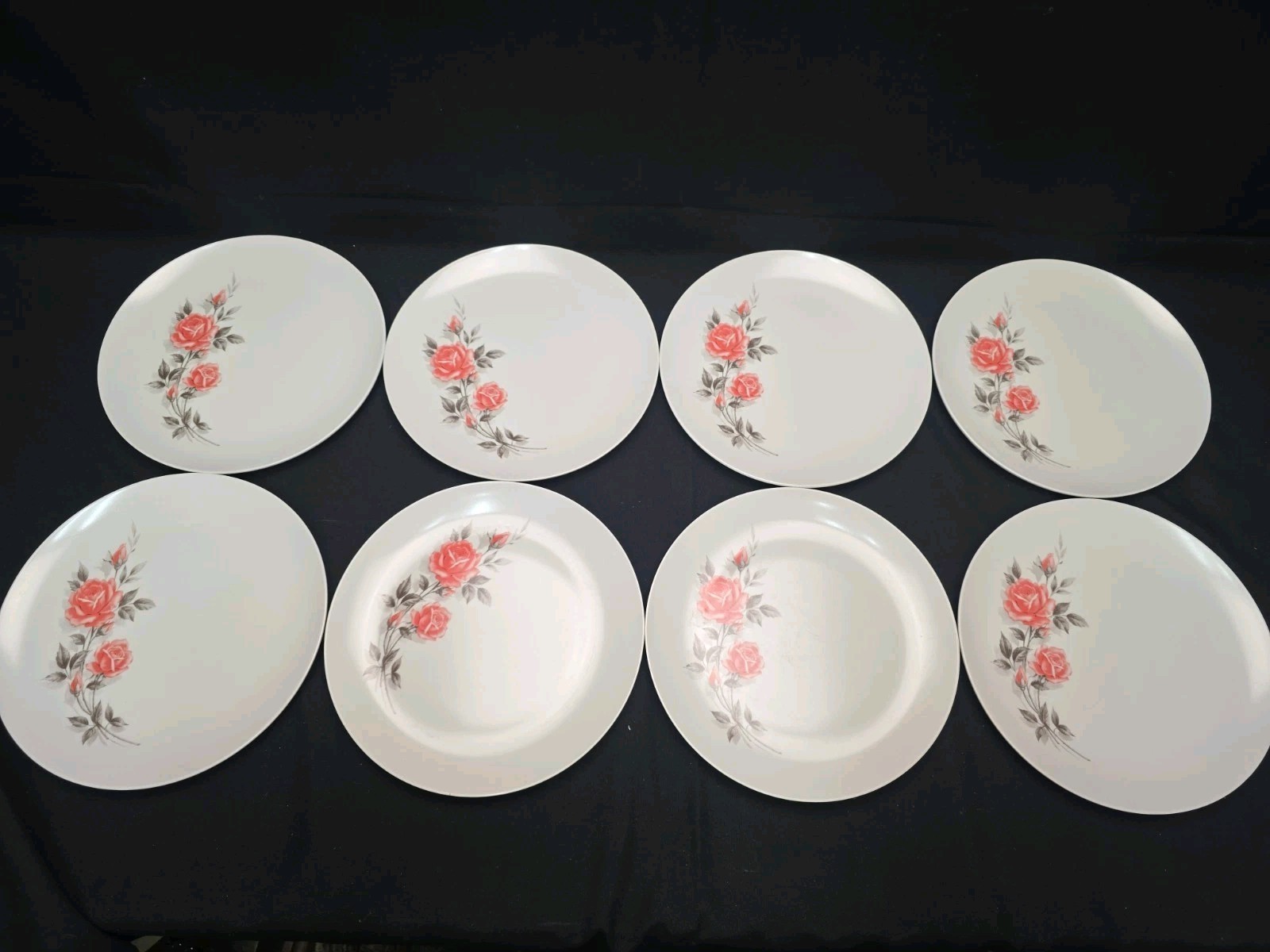 8 Vtg  Boonton Ware Somerset Melamine Melmac Plates  7103. 9 7/8\