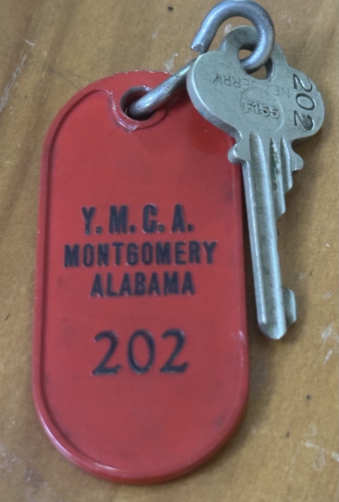YMCA Hotel Montgomery, Alabama Hotel Room Key #202 Y.M.C.A. Montgomery, Alabama YMCA Hotel Montgomery, Alabama Hotel Room Key #202 Y.M.C.A. Montgomery, Alabama