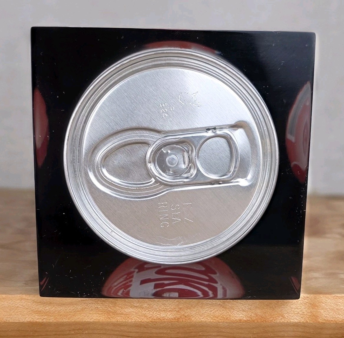 🍒 Vintage 1980s Cherry Coke Coca-Cola Solid Lucite Can Display / Paperweight
