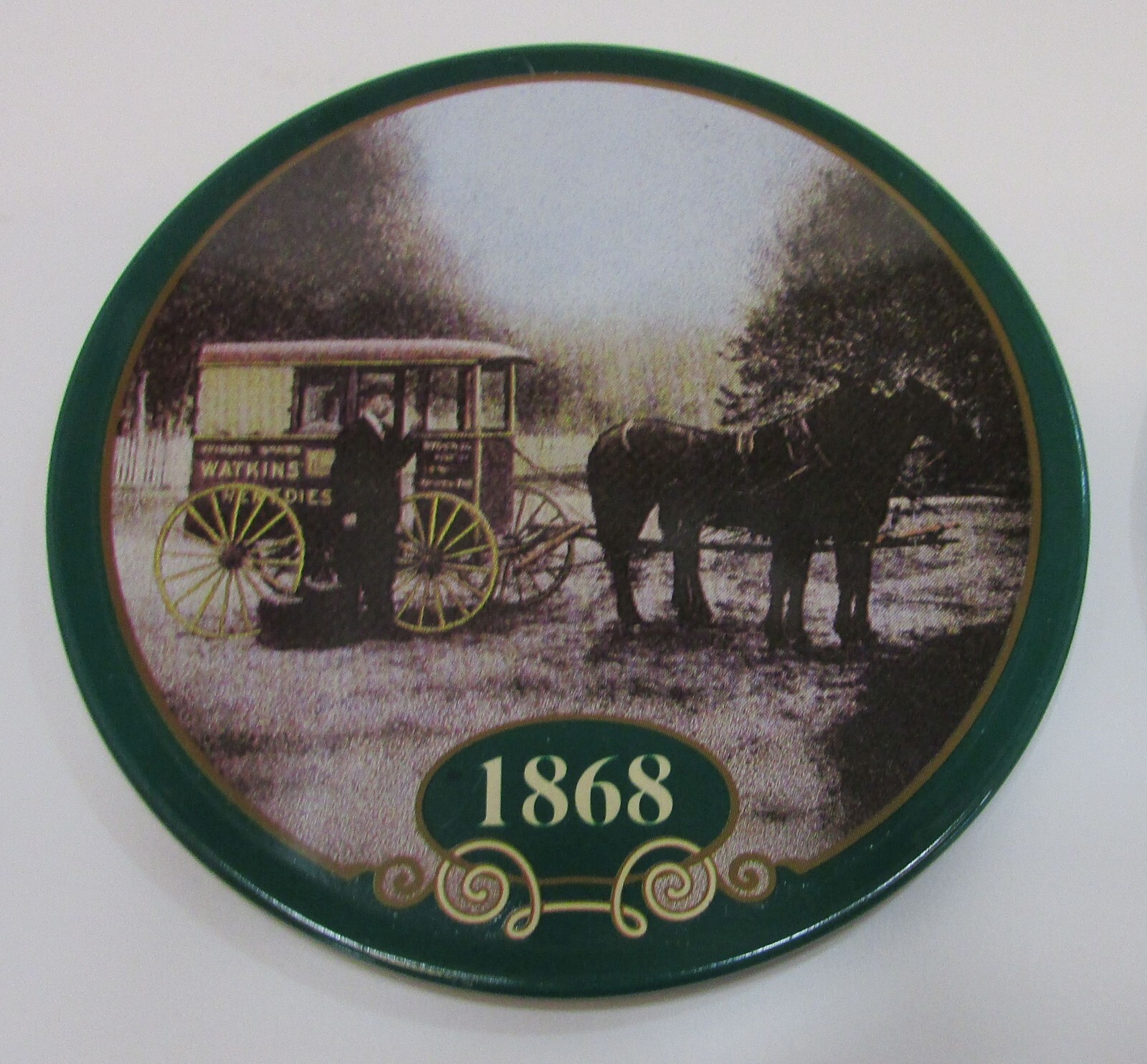 Set 6 New 1998 Watkins 125th Anniversary Bar Drink Coasters in Tin Can FREE S/H