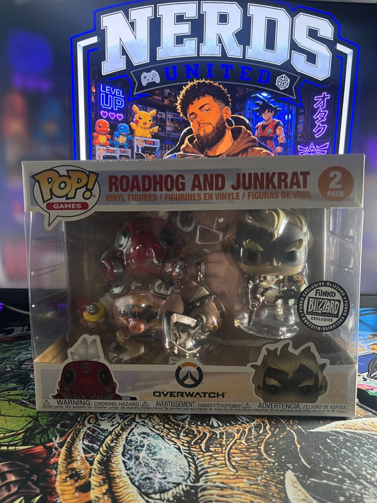 Funko Pop Vinyl: Overwatch - Overwatch S3 - 2 Pack - Junkrat & Roadhog Jail...