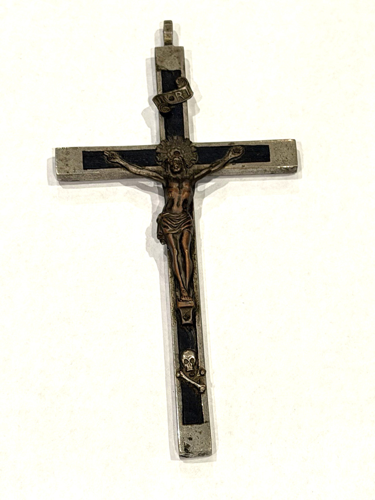 GERMAN ANTIQUE GOLGOTHA NUN HABIT PECTORAL 6.25