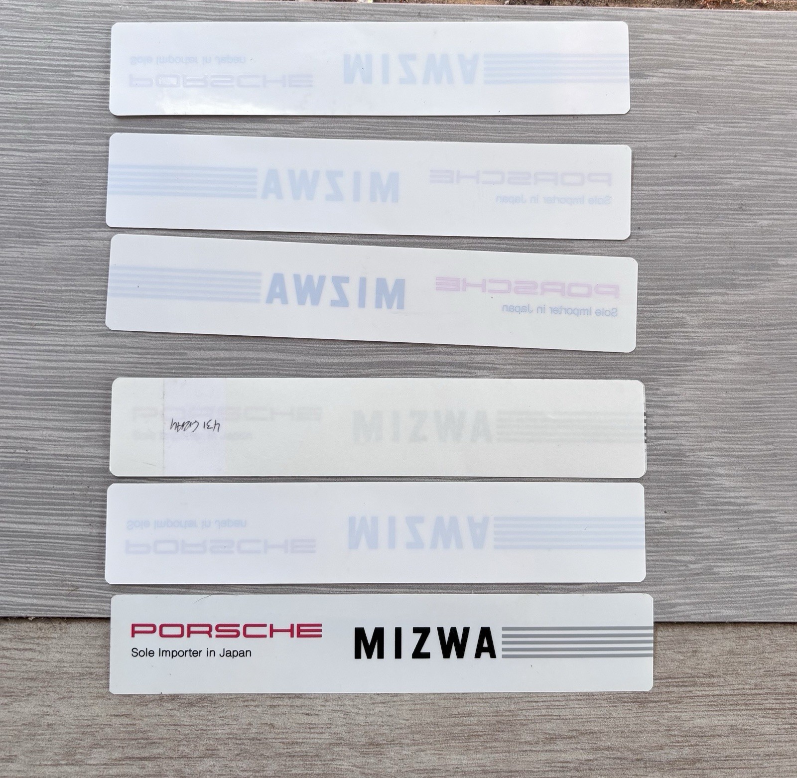 Porsche Mizwa Japan Dealer Sticker 911 964 993 Original New Old Stock