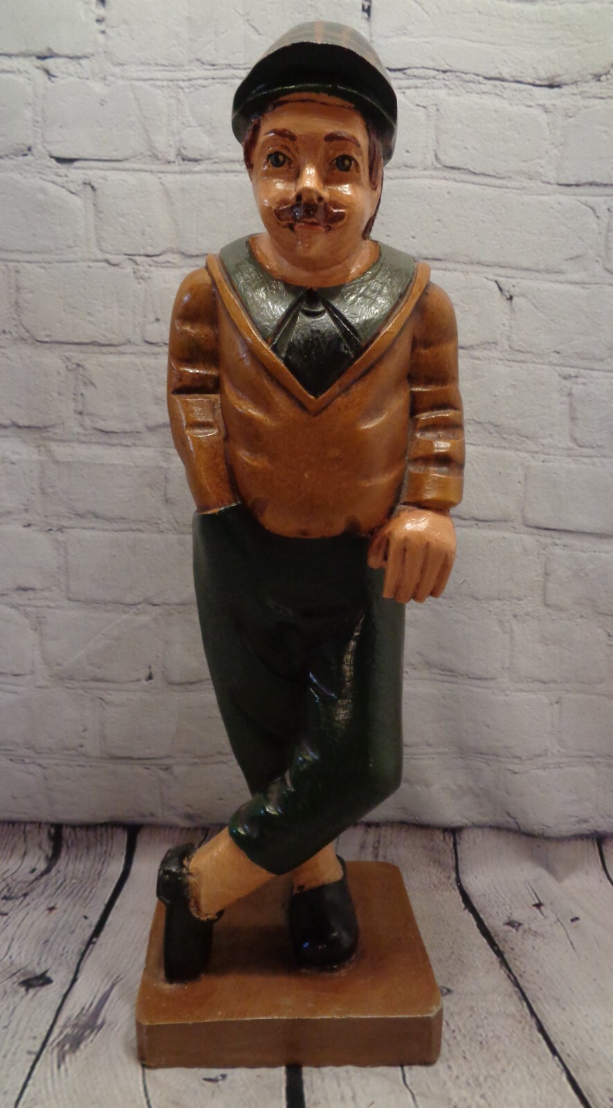 Vintage Golfer Statue Figure Resin Missing Club NICE