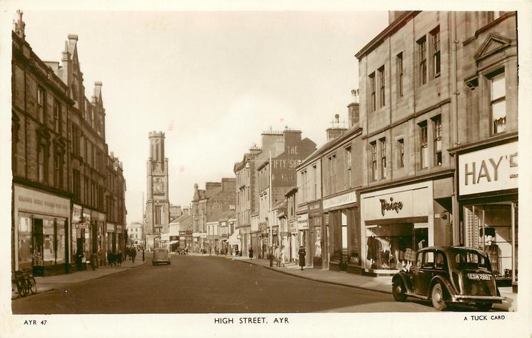 Ayr Scotland Main Street OLD PHOTO