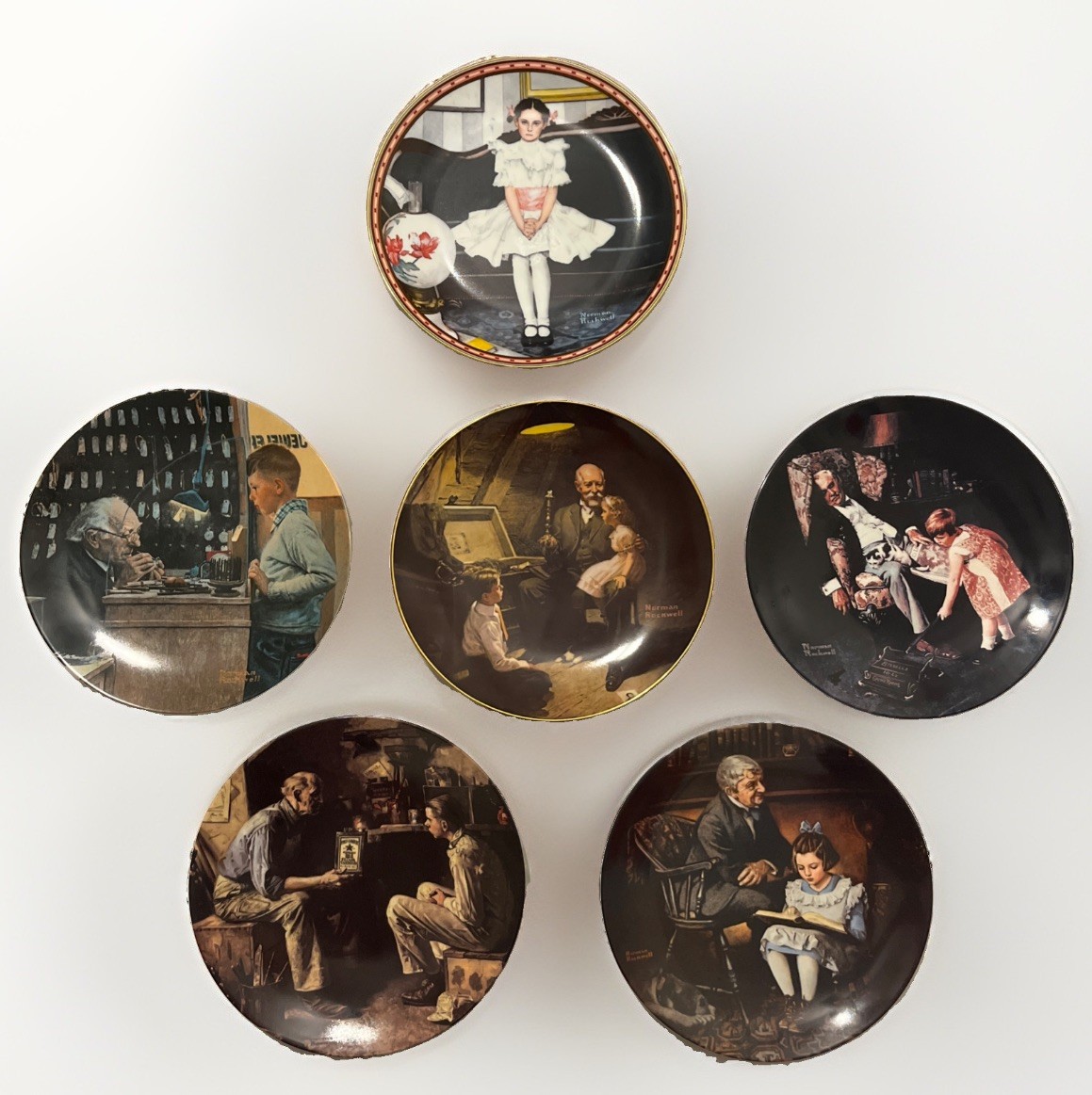 Set Of 6 Norman Rockwell Collector Plate-Including Limited Editions-Great Cond.