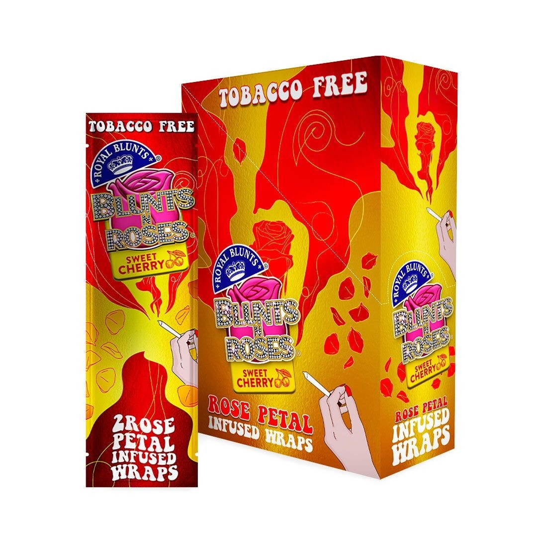 Blunts N Roses Royal Blunts Rose Petal SWEET CHERRY Full Box 50 Total Wraps Blunts N Roses Royal Blunts Rose Petal SWEET CHERRY Full Box 50 Total Wraps