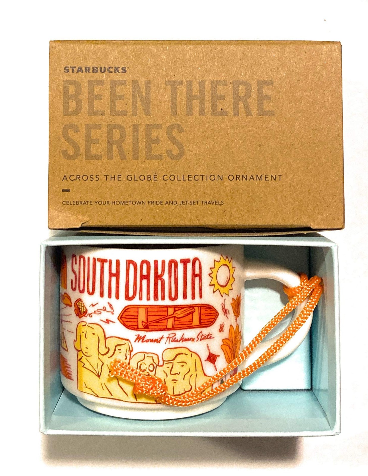 Starbucks SOUTH DAKOTA Been There Series 2 oz Mini Coffee Mug Demitasse Ornament Starbucks SOUTH DAKOTA Been There Series 2 oz Mini Coffee Mug Demitasse Ornament