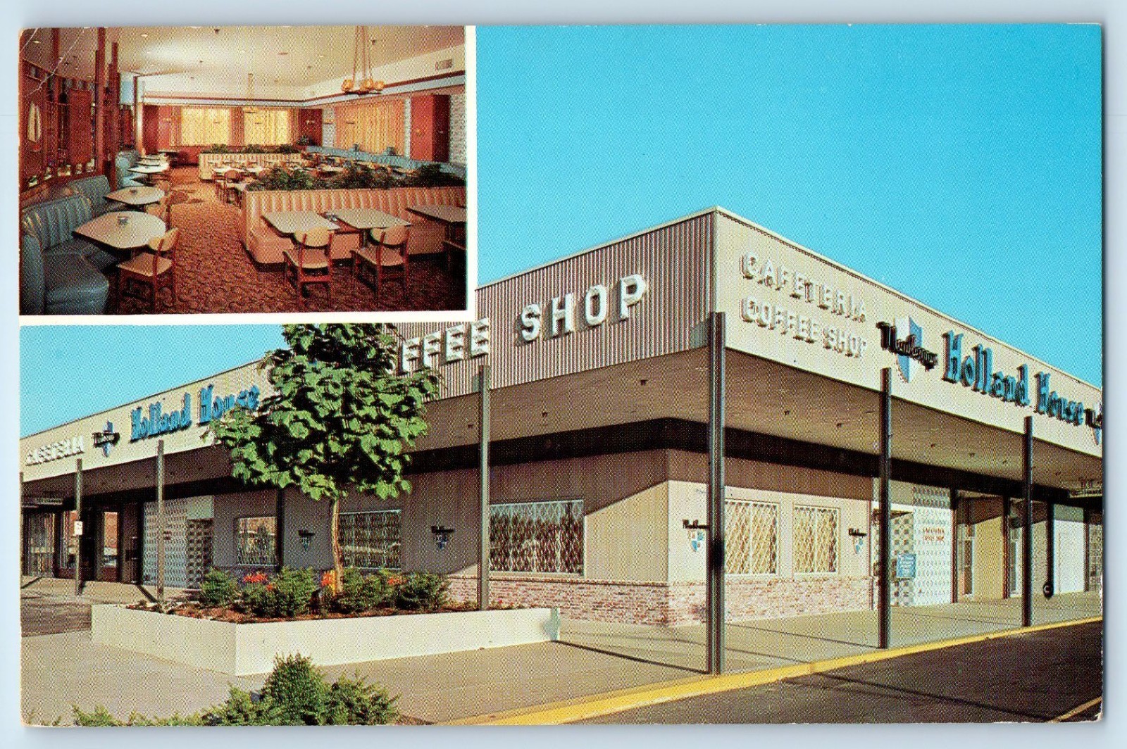 c1960 Portland Oregon OR Vintage Postcard Newberry\'s Holland House Coffee Shop