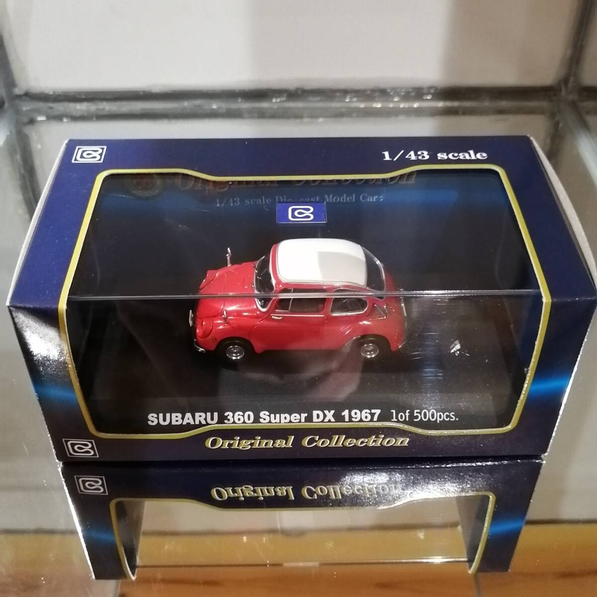 BUNKA 1/43 Subaru 360 Super DX 1967 Red Diecast Model Car Kyosho Auto