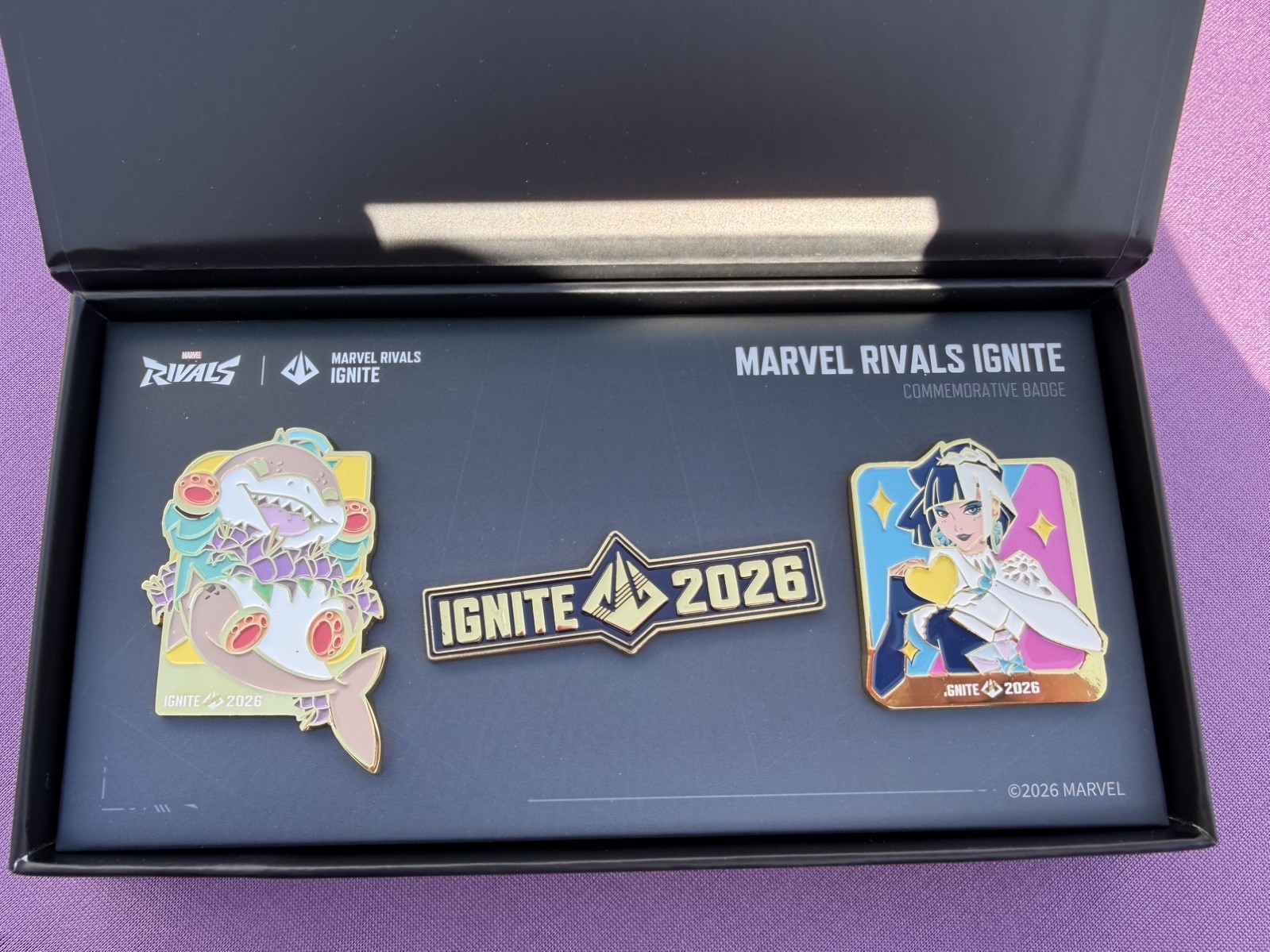 Marvel Rivals IGNITE mid season finals 2026 lapel pin giveaway.