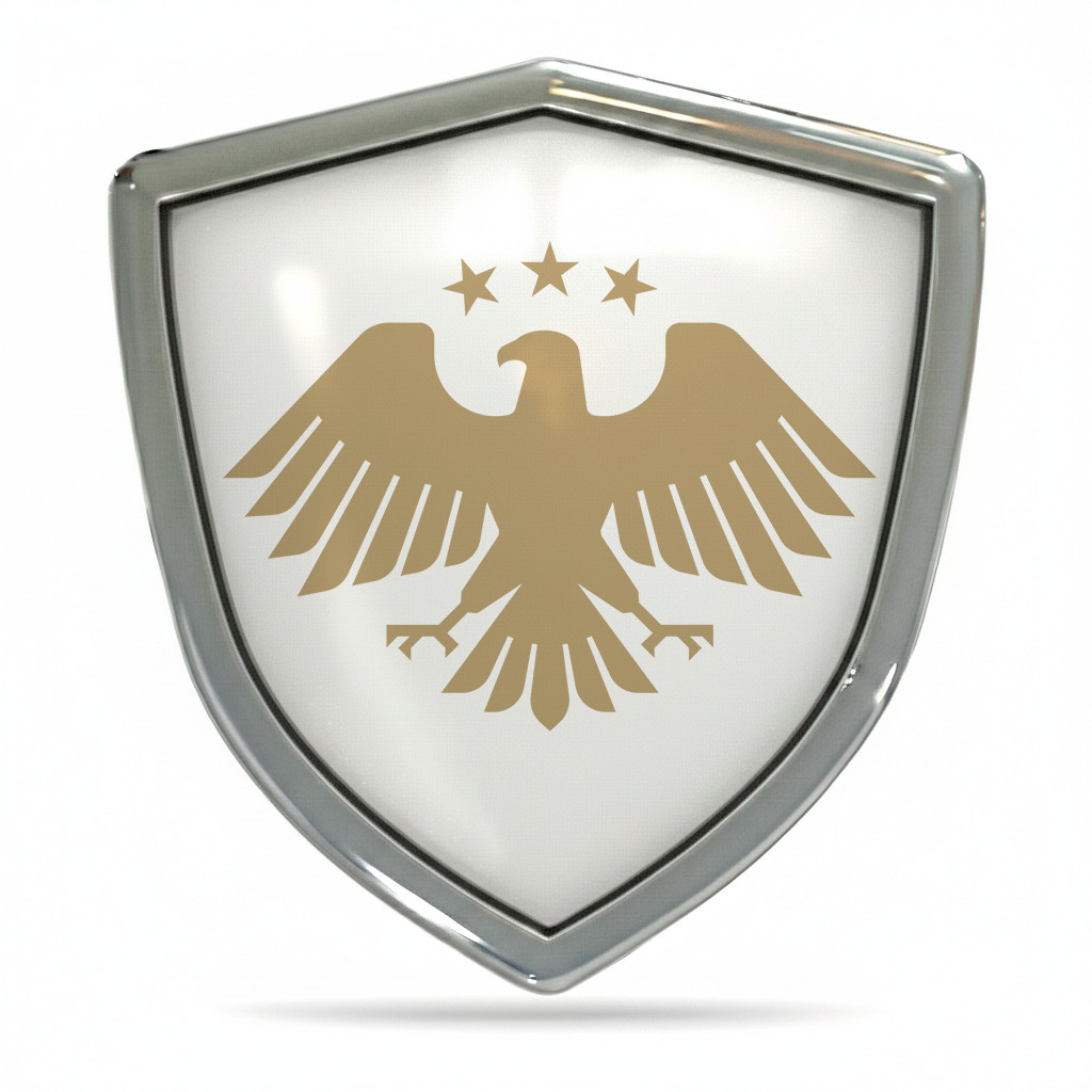 3D Domed Syria Coat of Arms from 2024 Syrian Flag Car Sticker Resin Emblem