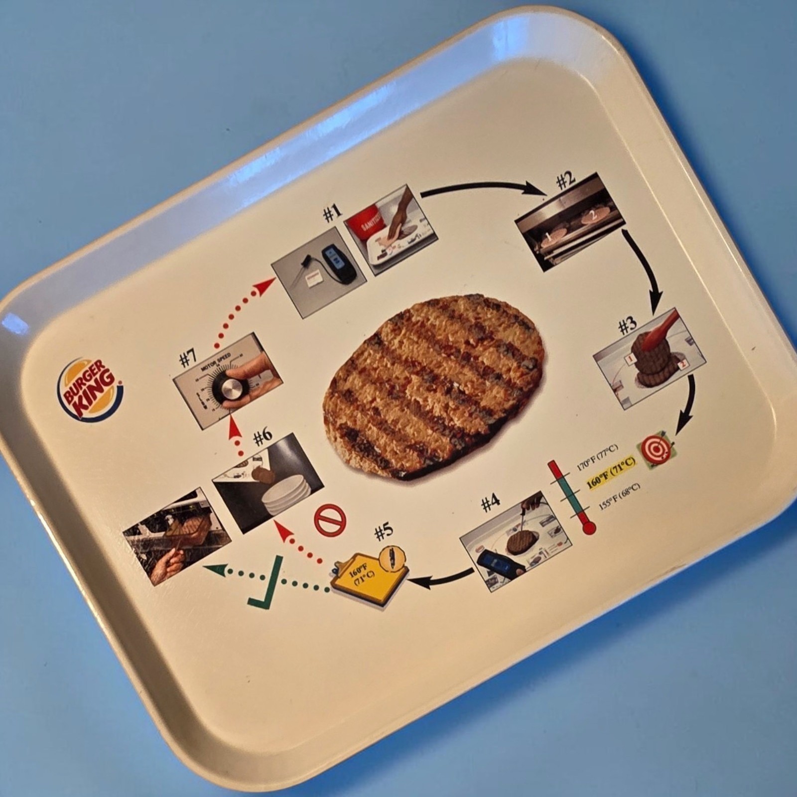 Vintage 1990s Burger King  Camtray Prep Tray Cambro Mfg Advertising 14\