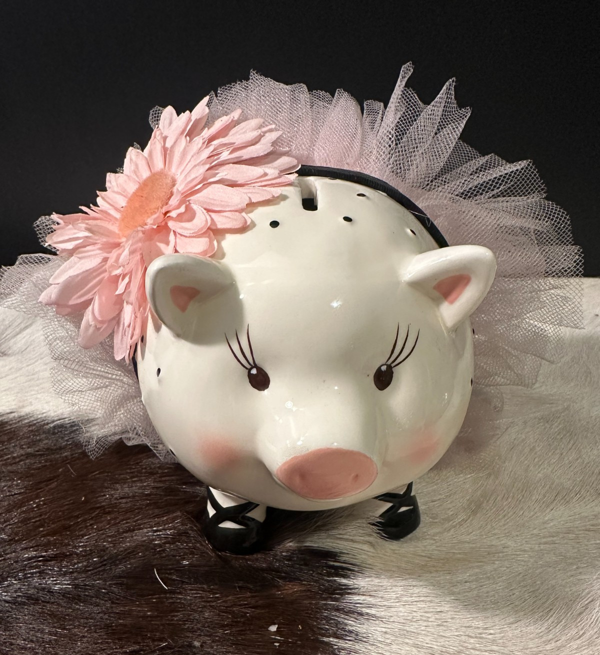 Mud Pie Perfectly Princess Ceramic Piggy Bank in a Pink Tutu Mud Pie Perfectly Princess Ceramic Piggy Bank in a Pink Tutu