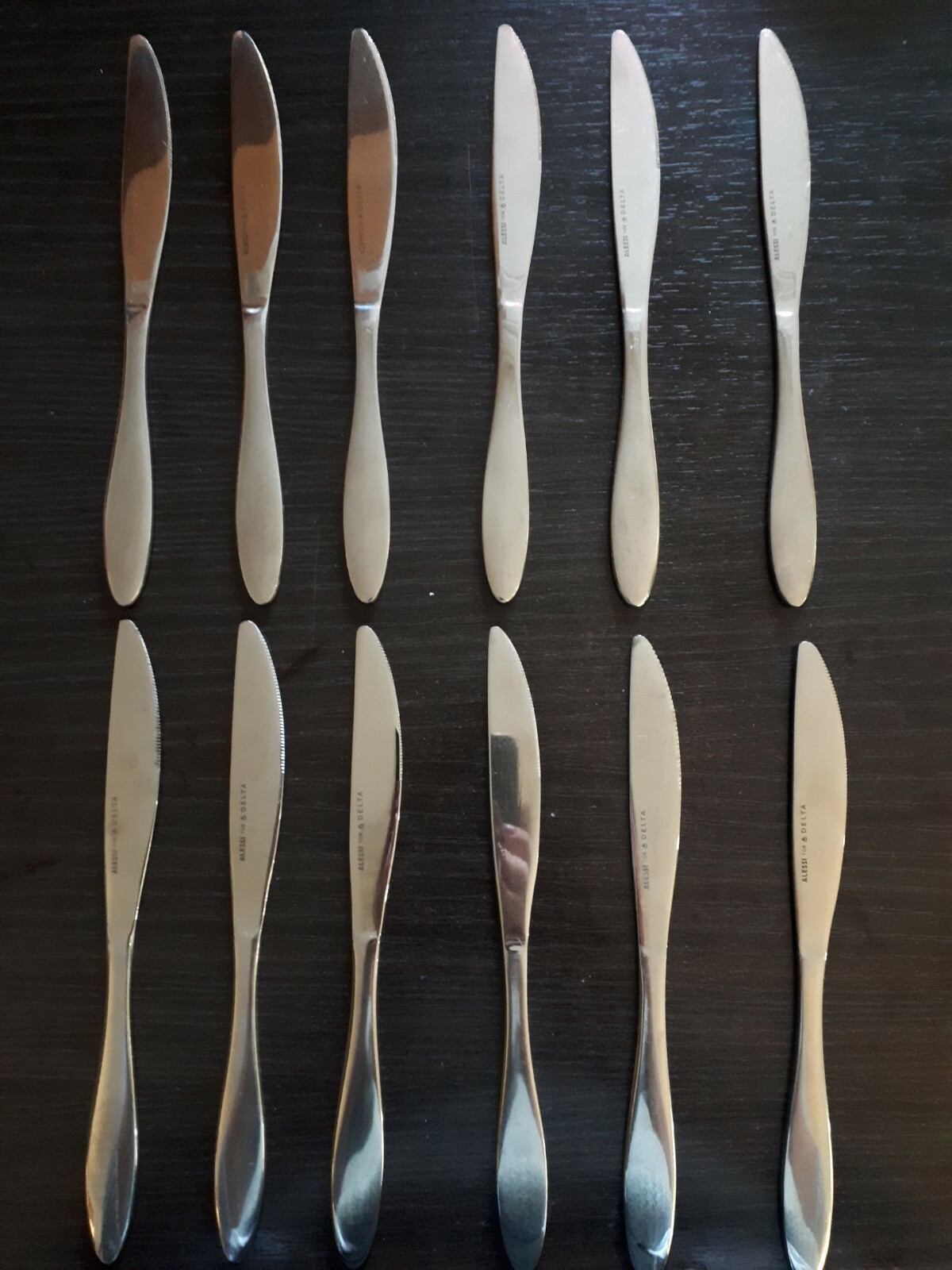 ALESSI for DELTA AIRLINES Dinner  Knives Italian Designer 24 Pieces