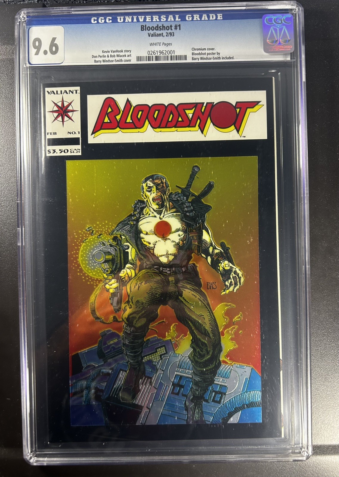 Bloodshot #1 (1993) • CGC 9.6 • Chromium Cover • 