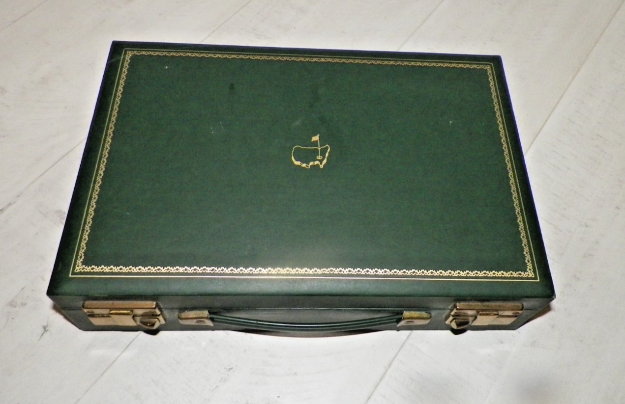 VTG 1970\'s AUGUSTA NATIONAL MASTERS FIRST AID KIT & CASE W/CONTENTS